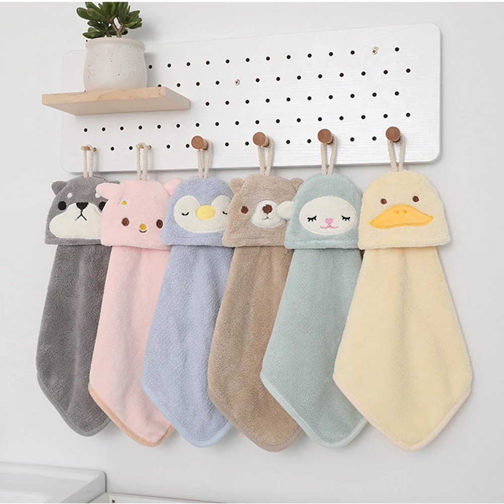 

Animal Thicken Quick Drying Coral Velvet Bathing Kids Shower Towel Microfiber Towel Hand Towel Cleaning Cloth Kitchen Supplies
