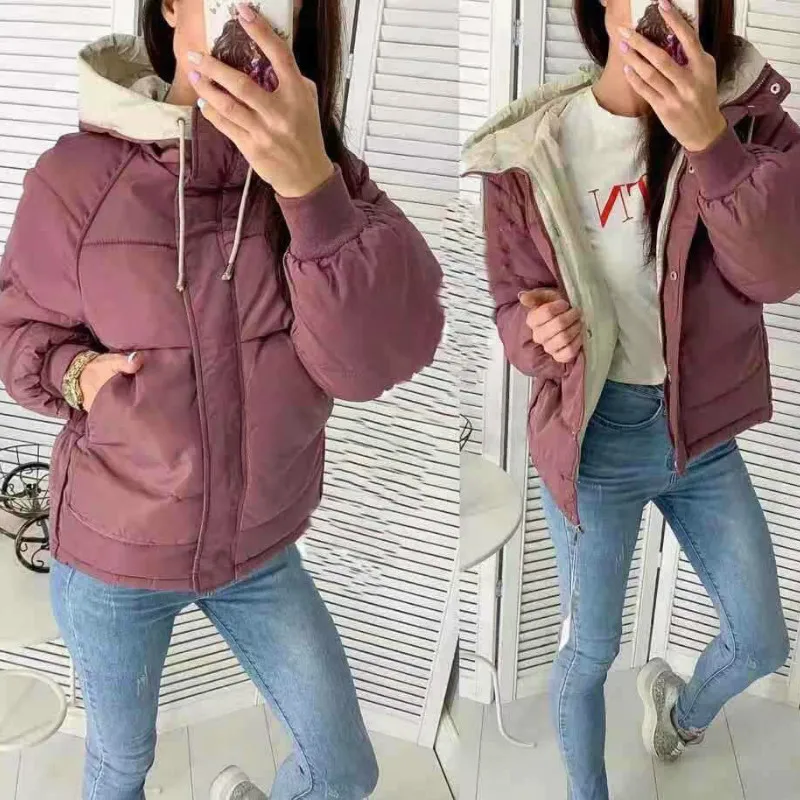 Winter Jacket Ladies Fashion Casual Hooded Bubble Jacket Patchwork Temperament Elegant Slim Fit Short Parka Mujer Women Clothing
Winter Jacket Ladies Fashion Casual Hooded Bubble Jacket Patchwork Temperament Elegant Slim Fit Short Parka Mujer Women Clothing