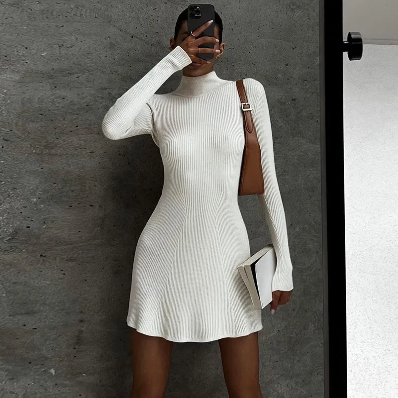 Women's Long Sleeved Knitted Dress, Summer Dress, Beach Wear, Cover Up, Monochromatic, Tight, Sexy, Threaded Skirt, Polyester,
Women's Long Sleeved Knitted Dress, Summer Dress, Beach Wear, Cover Up, Monochromatic, Tight, Sexy, Threaded Skirt, Polyester,