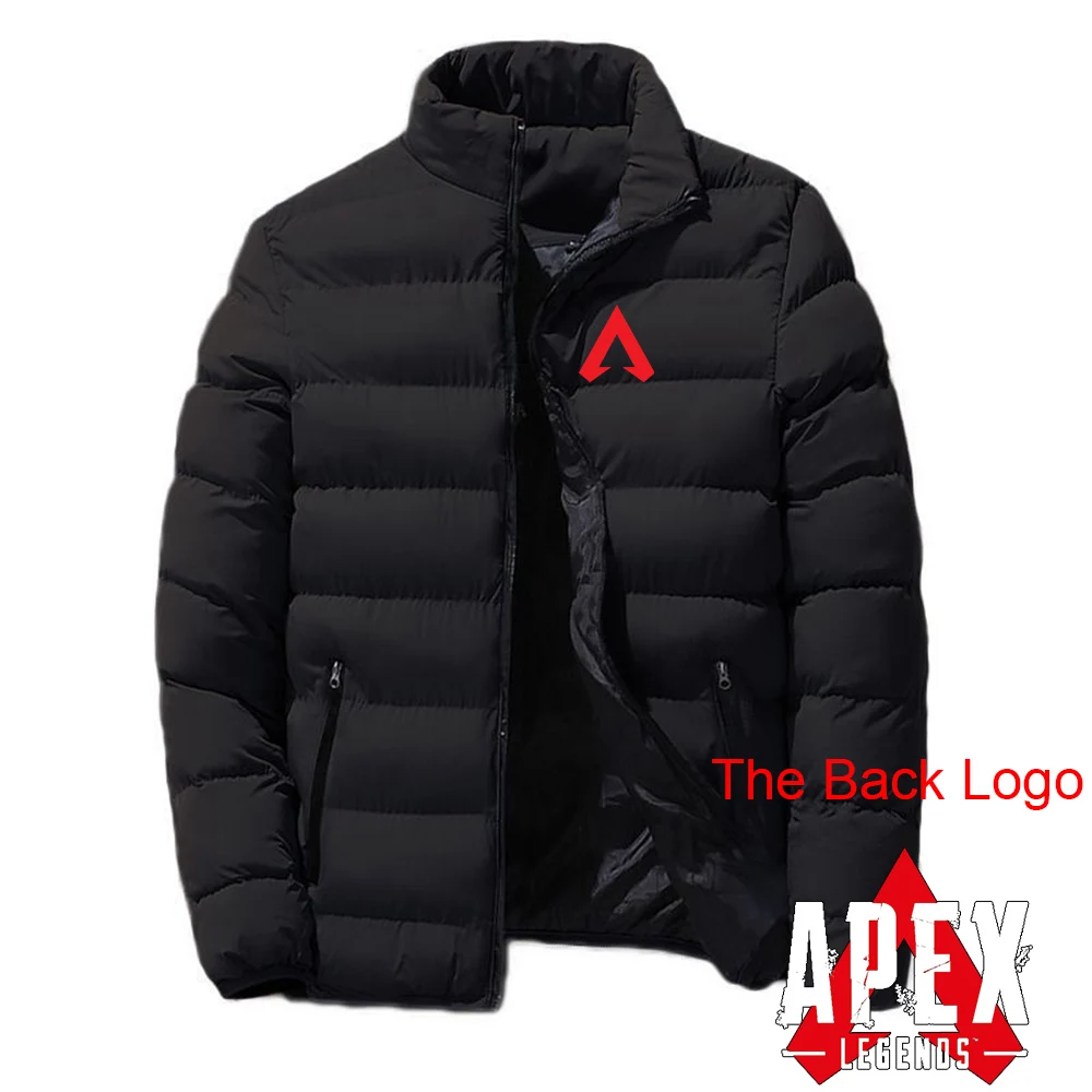 

Apex Legends Game Men's New Winter Cotton Jackets Parka Keep Warm Zipper Hoodies Outwear Slim Fit Coats Casual Windbreaker Tops