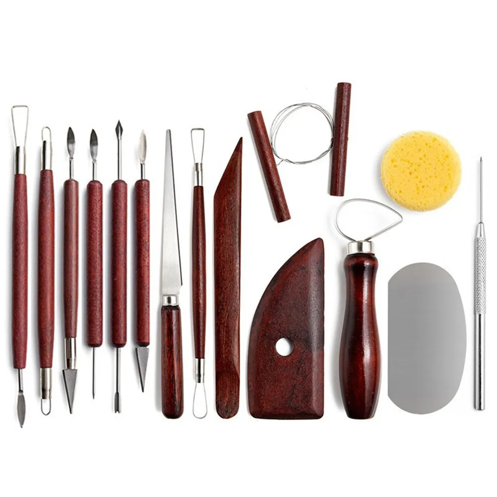 Pottery Clay Sculpting Tools Kit 15 PcsSet Rich Properties for Pottery Trimming and Shaping Excellent Workmanship and Material
Pottery Clay Sculpting Tools Kit 15 PcsSet Rich Properties for Pottery Trimming and Shaping Excellent Workmanship and Material