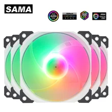 SAMA 1-8pcs PWM PC Cabinet Case Fan 120mm ARGB Case for Fan 4PIN RGB Gamer Cabinet Fans Slicent Radiator Cooler PC Accessories
SAMA 1-8pcs PWM PC Cabinet Case Fan 120mm ARGB Case for Fan 4PIN RGB Gamer Cabinet Fans Slicent Radiator Cooler PC Accessories