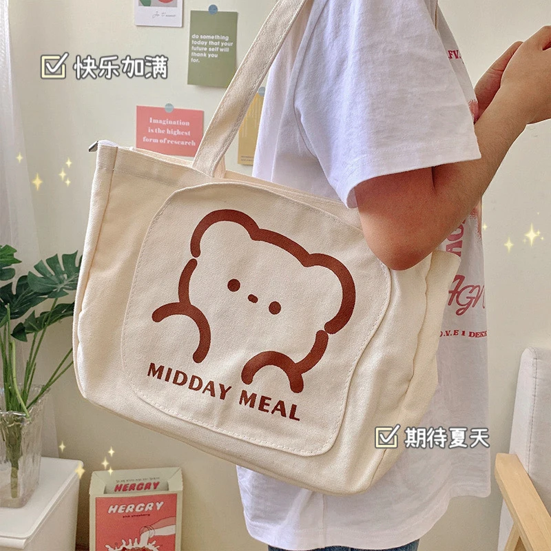 Casual Canvas Bag for Girls Large Capacity Cartoon Print Cute Shoulder Bags Student Book Storage Organizer Fashion Shopping Bags
Casual Canvas Bag for Girls Large Capacity Cartoon Print Cute Shoulder Bags Student Book Storage Organizer Fashion Shopping Bags