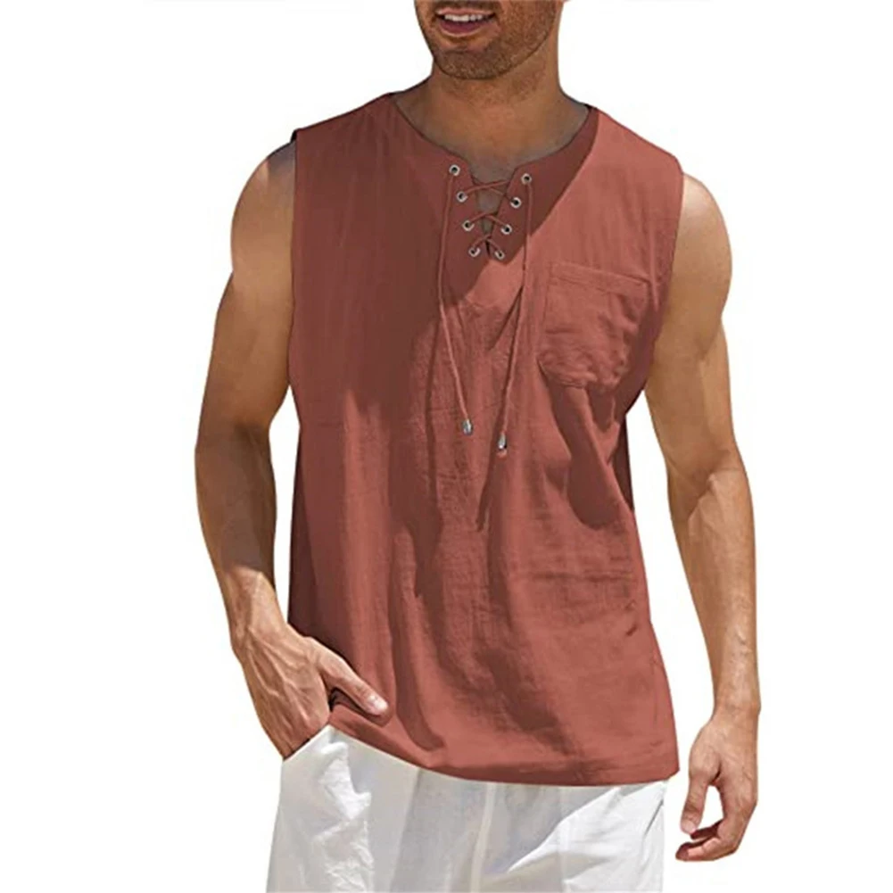 Men Cotton Linen Beach Vest Tank Tops Summer Muscle Slim Fit Gym T-Shirt Tee Plain Streetwear Tops Everyday T Shirts
Men Cotton Linen Beach Vest Tank Tops Summer Muscle Slim Fit Gym T-Shirt Tee Plain Streetwear Tops Everyday T Shirts