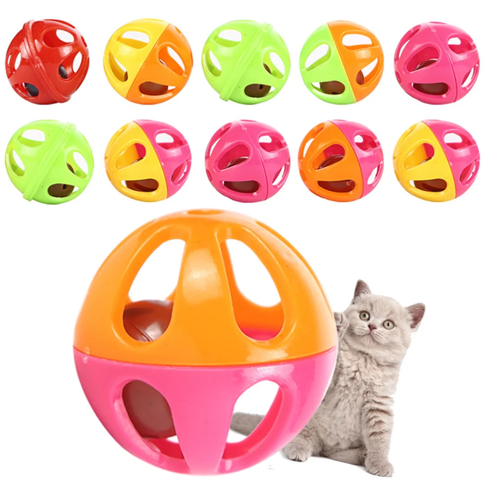 Cat with Bell- 10pcs Bell Toys Two- Tone Hollow Rounded Durable Bell Balls Bell Toys for Cats
Cat with Bell- 10pcs Bell Toys Two- Tone Hollow Rounded Durable Bell Balls Bell Toys for Cats
