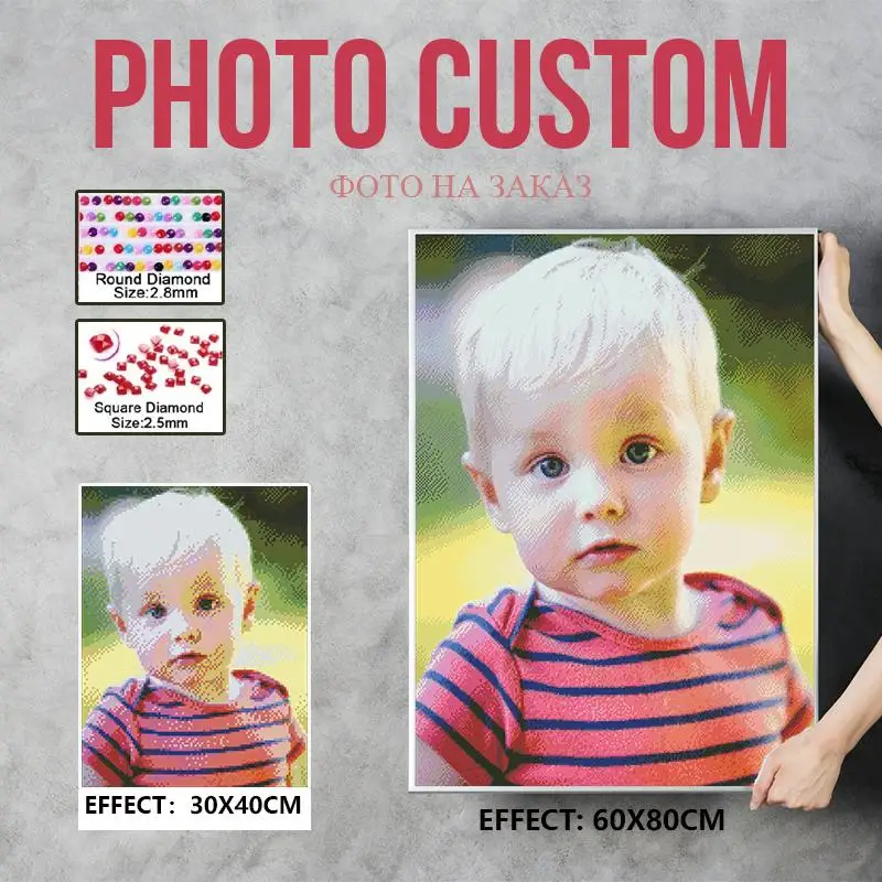 5D DIY Diamond Painting Photo Custom Own Diamond Embroidery Cross Stitch Kit Custom Personality Poster Handmade Gift Home Decor
5D DIY Diamond Painting Photo Custom Own Diamond Embroidery Cross Stitch Kit Custom Personality Poster Handmade Gift Home Decor