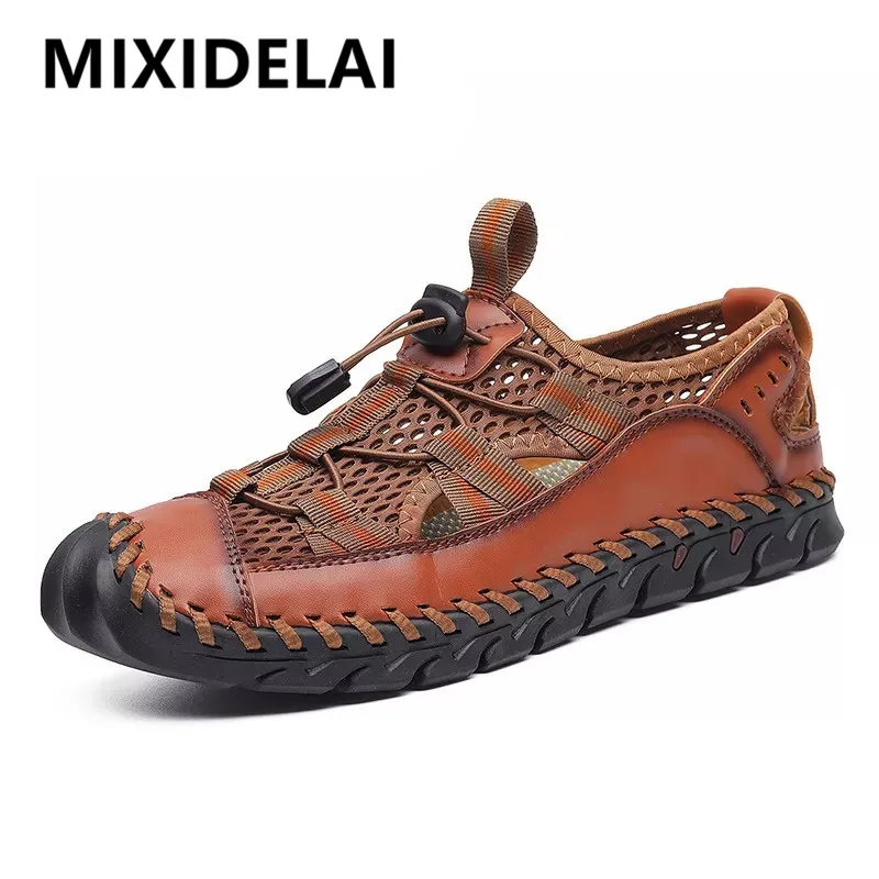 New Summer Breathable Men Sandals Fashion Roman Sandals Handmade Mesh Men Casual Shoes Platform Outdoor Men's Beach Sandals
New Summer Breathable Men Sandals Fashion Roman Sandals Handmade Mesh Men Casual Shoes Platform Outdoor Men's Beach Sandals