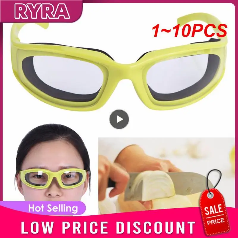 

1~10PCS Kitchen Accessories High Quality Cheap Kitchen Onion Goggles Tear Free Slicing Cutting Chopping Mincing Eye