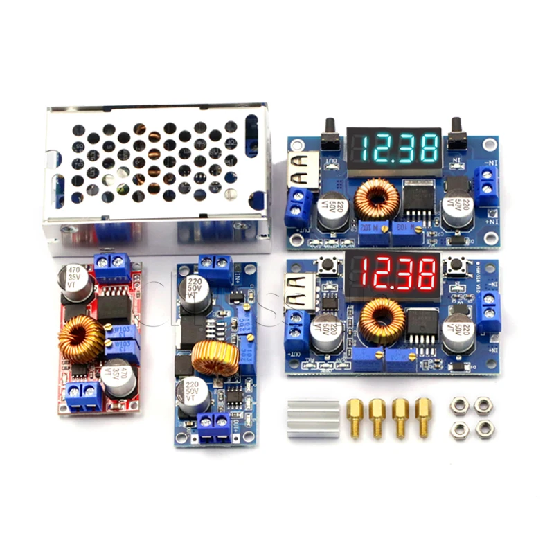 5A Constant voltage Constant current Step-down power module board LED drive lithium battery Charging voltage current power displ
5A Constant voltage Constant current Step-down power module board LED drive lithium battery Charging voltage current power displ