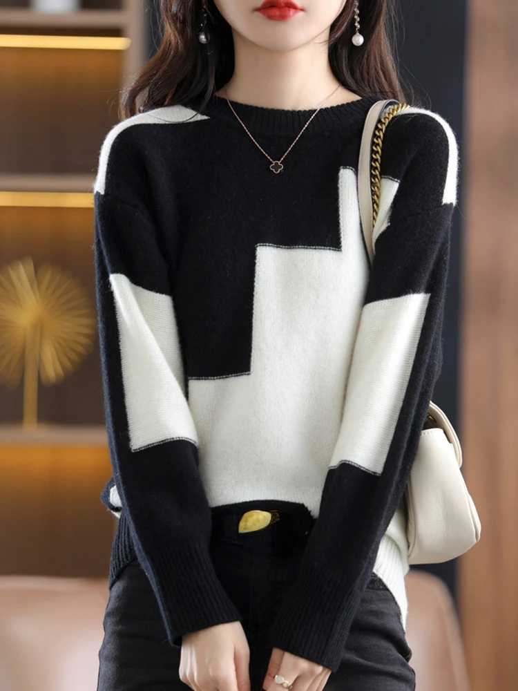 

Winter Clothes Kobieta Swetry Knitted Women Sweaters Elegant Pullover Fashion Poleras Mujer Warm Loose Sweter Damskie N178