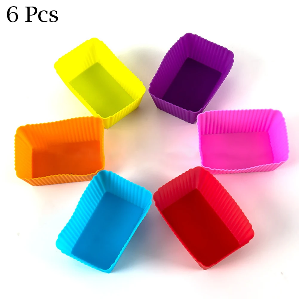 6pcs Food Grade Silicone Cake Mold Muffin Cupcake Bread Liner Bake Cup Mold Kitchen Tools Cake Baking Tools 8cmx5cmx3cm
6pcs Food Grade Silicone Cake Mold Muffin Cupcake Bread Liner Bake Cup Mold Kitchen Tools Cake Baking Tools 8cmx5cmx3cm