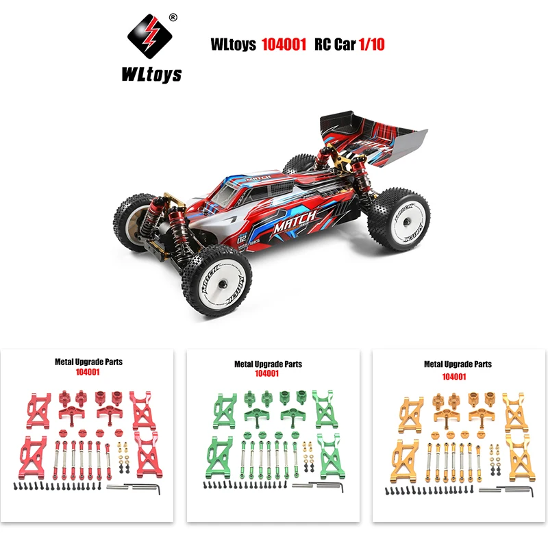 WLtoys 104001 RC Car 1/10 Upgraded Metal Spare Parts Set Swing Arm Steering Cup C Type Seat Tie Rod Assembly 
WLtoys 104001 RC Car 1/10 Upgraded Metal Spare Parts Set Swing Arm Steering Cup C Type Seat Tie Rod Assembly