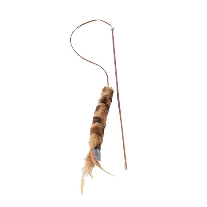 Cat Furry Toy Wands Toy with Furry LeopardPrint Lovely Teasers for Kitten or Cats Plaything Gift for Indoor Cat
Cat Furry Toy Wands Toy with Furry LeopardPrint Lovely Teasers for Kitten or Cats Plaything Gift for Indoor Cat