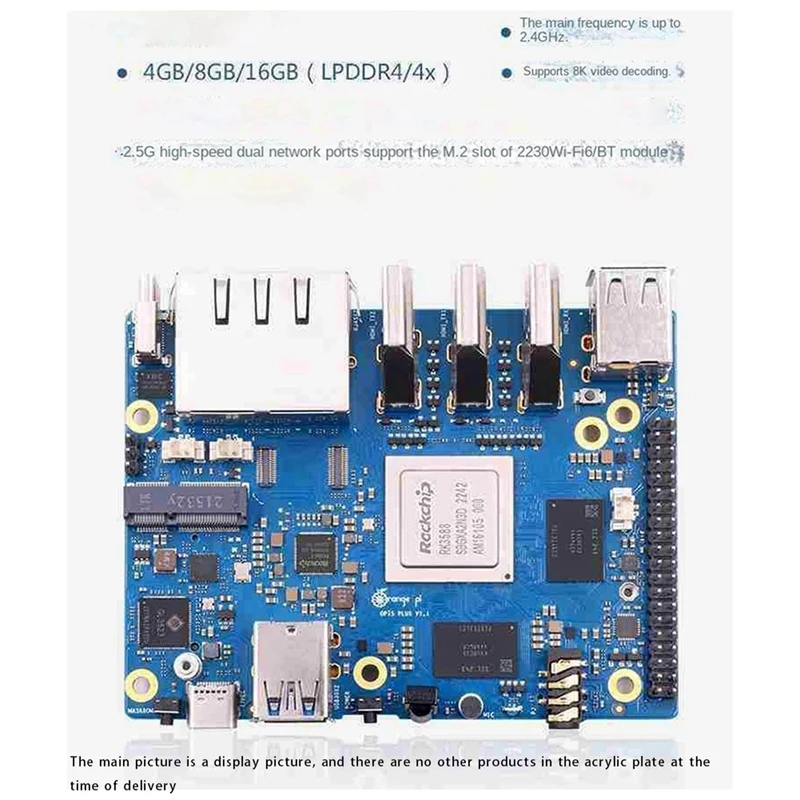 Orange Peel 5 Plus 16GB RAM + 256GB Emmc Module Plastic RK3588 Supports 8K Video 2.5G Supports Wifi6 Module Kit
Orange Peel 5 Plus 16GB RAM + 256GB Emmc Module Plastic RK3588 Supports 8K Video 2.5G Supports Wifi6 Module Kit