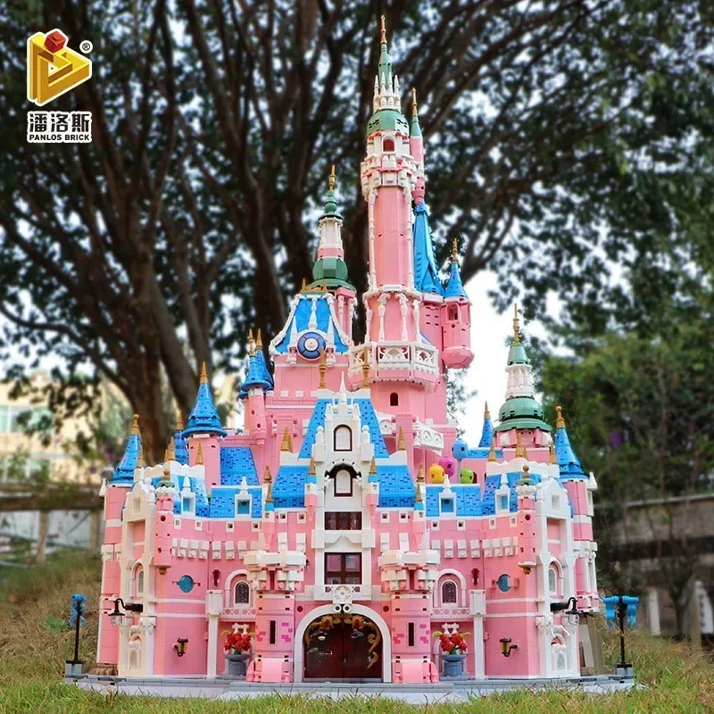 

Panlos 613003 Dream Castle Model Modular Street View Series DIY Small Particle Assembly Toys Building Blocks Girl Gift 9963Pcs