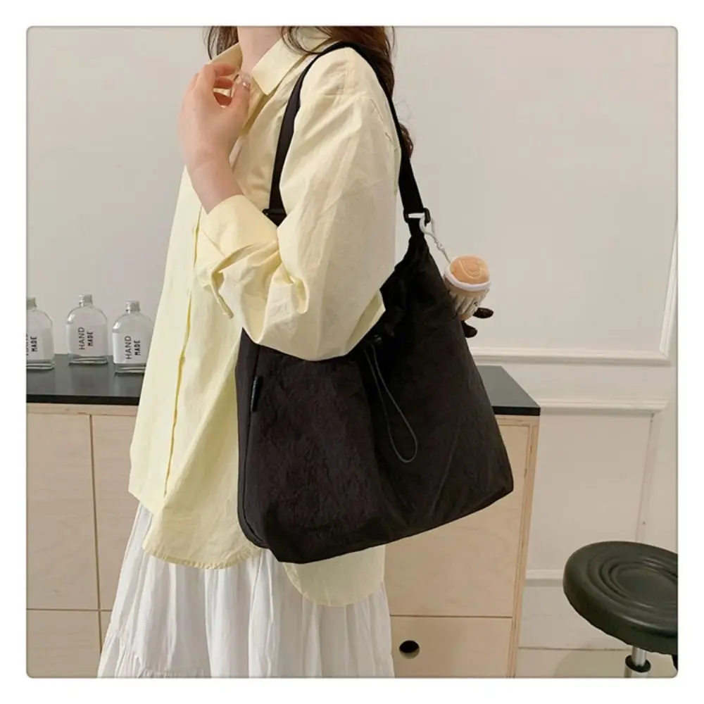 New Fashion Women Shoulder Bag Nylon Casual High Quality Tote Bag Solid Color Basic Style Crossbody Bag New Fashion Women Shoulder Bag Nylon Casual High Quality Tote Bag Solid Color Basic Style Crossbody Bag