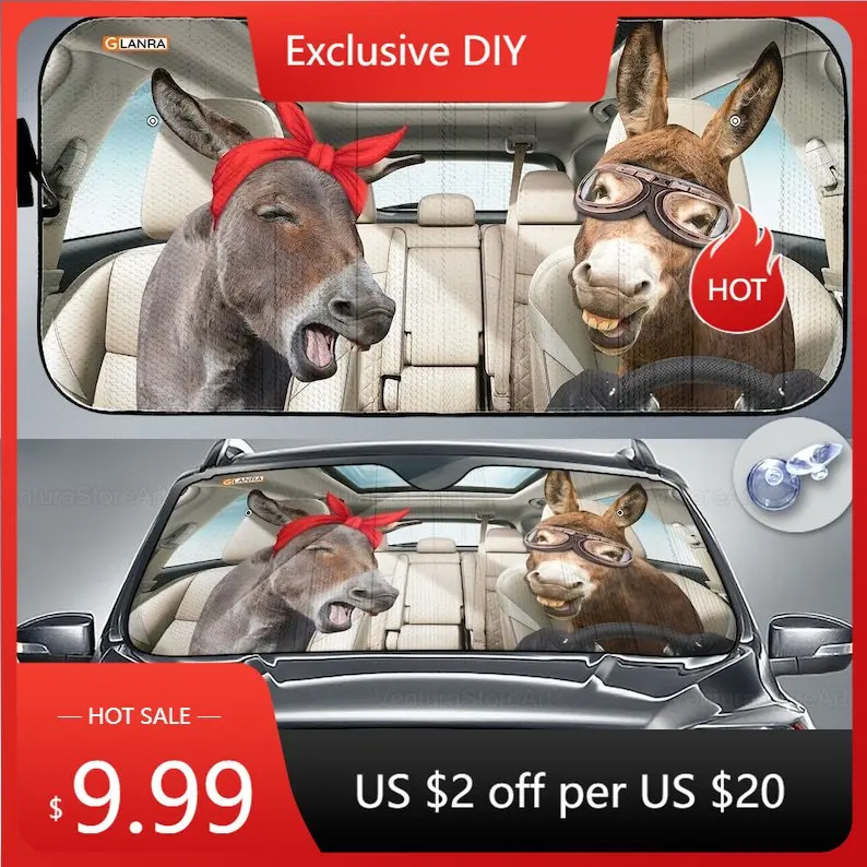 Donkey Family Car Sun Shade, Donkey Auto Car Sun Shade, Donkey Lovers, Funny Gift, Donkey Sun Shade, Car Sun Protector PHT292204
Donkey Family Car Sun Shade, Donkey Auto Car Sun Shade, Donkey Lovers, Funny Gift, Donkey Sun Shade, Car Sun Protector PHT292204