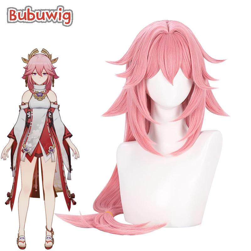Bubuwig Synthetic Hair Genshin Impact Guuji Yae Cosplay Wig Women Halloween Party 90cm Long Straight Pink Wigs Heat Resistant
Bubuwig Synthetic Hair Genshin Impact Guuji Yae Cosplay Wig Women Halloween Party 90cm Long Straight Pink Wigs Heat Resistant