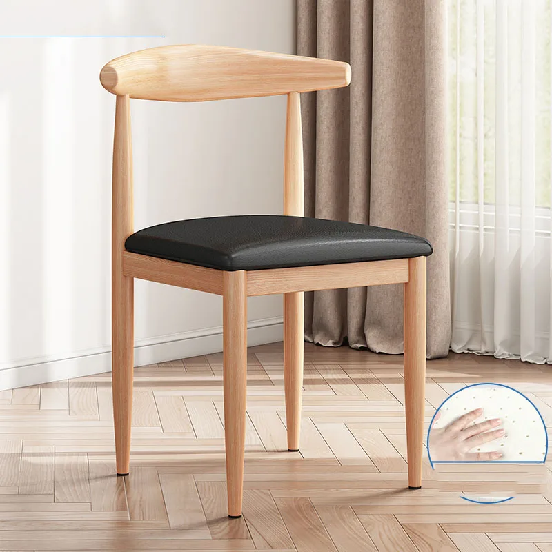 

Высокий минималистичный обеденный стул с спинкой из массива дерева современный скандинавский обеденный стул для мобильного отдыха мебель для дома