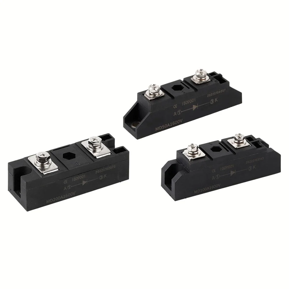 Diode Anti-reverse Charging Diode MD50A/MD100A/MD200A1600V Anti-reverse Diode Module Semiconductors Actives Electrical Equipment 
Diode Anti-reverse Charging Diode MD50A/MD100A/MD200A1600V Anti-reverse Diode Module Semiconductors Actives Electrical Equipment
