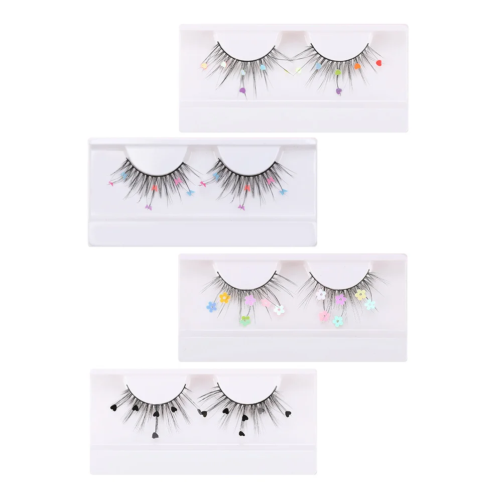 4 Pairs Fake Eyelashes Sequin False Butterflies Sequins Heart-shaped Extensions Glitter
4 Pairs Fake Eyelashes Sequin False Butterflies Sequins Heart-shaped Extensions Glitter