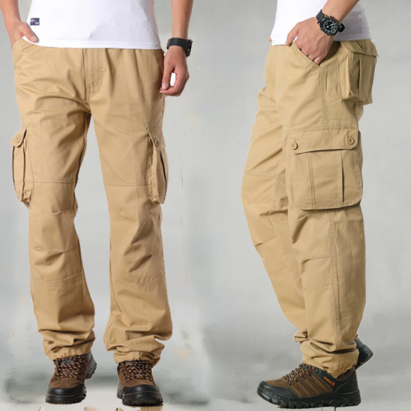 Overalls Casual Trousers Loose Straight Multi-pocket Work Pants Wear-resistant Outdoor Sports Pants
Overalls Casual Trousers Loose Straight Multi-pocket Work Pants Wear-resistant Outdoor Sports Pants