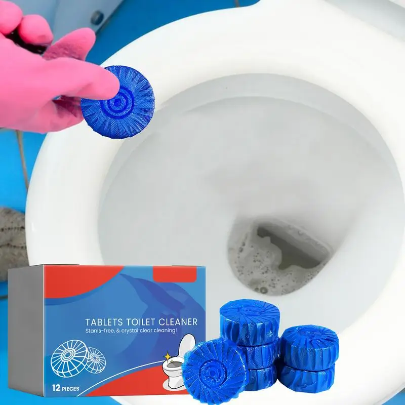Toilet Bowl Cleaners Automatic Toilet Bowl Cleaners Long-Lasting Automatic Bleach Tablets 12pcs Sustained-Release Toilet Tablets
Toilet Bowl Cleaners Automatic Toilet Bowl Cleaners Long-Lasting Automatic Bleach Tablets 12pcs Sustained-Release Toilet Tablets