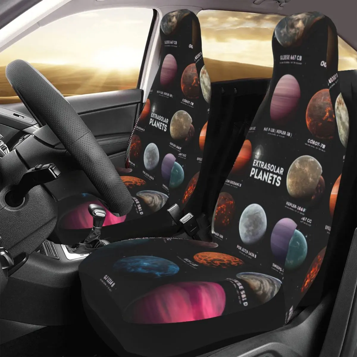 Exoplanets Car Seat Cover Custom Printing Universal Front Protector Accessories Cushion Set
Exoplanets Car Seat Cover Custom Printing Universal Front Protector Accessories Cushion Set