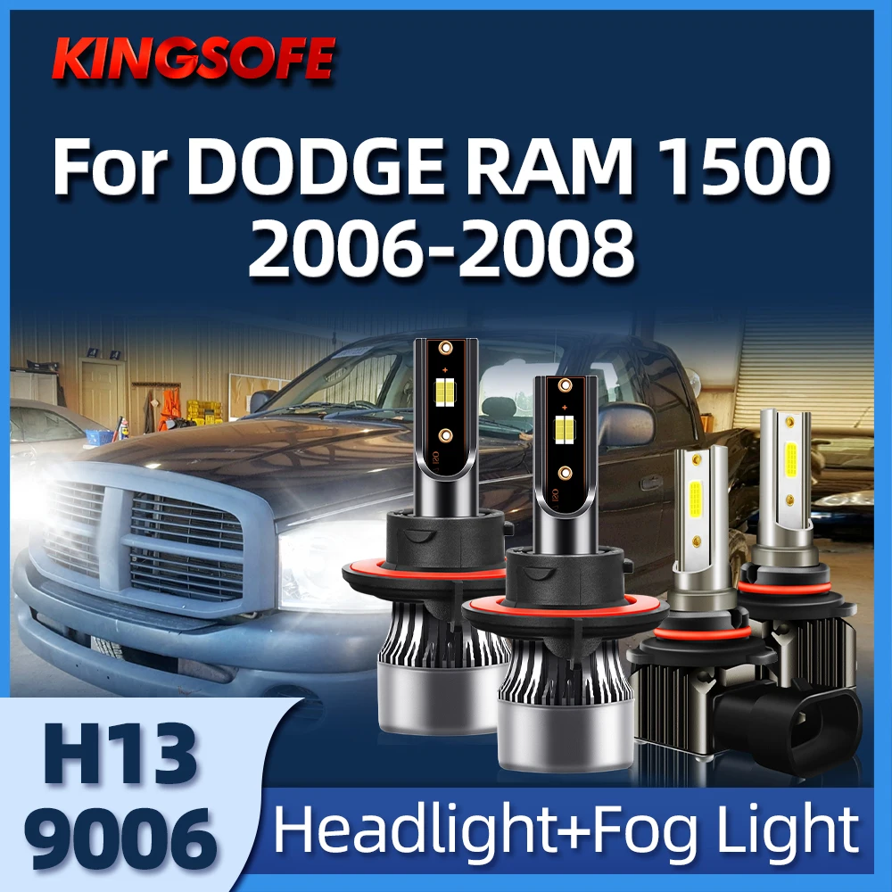 6000K H13 Bulb Led Lamp CSP 3570 Car Headlight Fog Light 90W 18000LM Fit For DODGE RAM 1500 2006 2007 2008
6000K H13 Bulb Led Lamp CSP 3570 Car Headlight Fog Light 90W 18000LM Fit For DODGE RAM 1500 2006 2007 2008