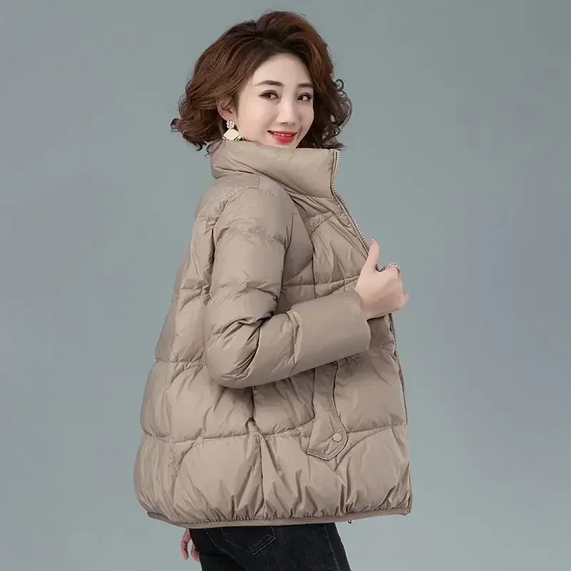 

Female Coats Cropped Short Thick Padding Quilted Padded Duck Down Women's Jacket Heavy Luxury Outdoor Clothing Novelties Cute