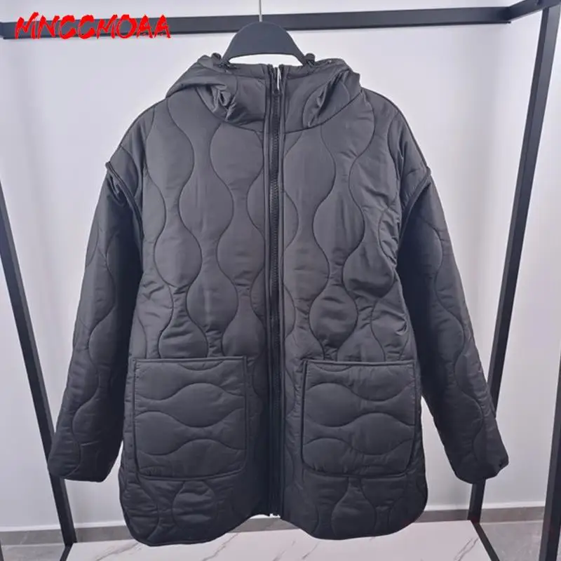 MNCCMOAA-Hooded Zip Parkas for Women, Loose Coat, Long Sleeve, Pocket, Warm Outwears, Female Fashion, Winter, 2024
MNCCMOAA-Hooded Zip Parkas for Women, Loose Coat, Long Sleeve, Pocket, Warm Outwears, Female Fashion, Winter, 2024