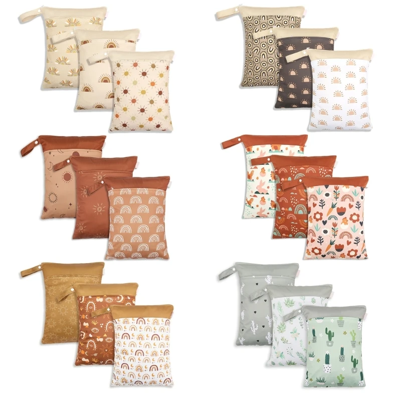 3pcs Baby Nappy Bag Reusable Dry Wet Bag Diaper Underwear Washable Wet Bag Infant Diaper Milk Bottle Storage Zipper Bags
3pcs Baby Nappy Bag Reusable Dry Wet Bag Diaper Underwear Washable Wet Bag Infant Diaper Milk Bottle Storage Zipper Bags