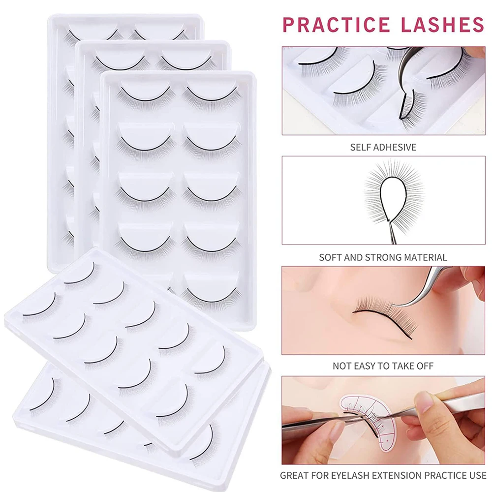 10/20 Pairs False Eyelashes Pack Natural Look Mink Lashes for Beginner Practice Training Lashes False Eyelashes Makeup Tools
10/20 Pairs False Eyelashes Pack Natural Look Mink Lashes for Beginner Practice Training Lashes False Eyelashes Makeup Tools