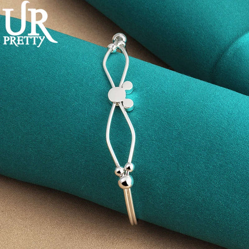 925 Sterling Silver Jewelry Adjustable Romantic Bangle Bracelet For Women Party Engagement Wedding Fashion Gift
925 Sterling Silver Jewelry Adjustable Romantic Bangle Bracelet For Women Party Engagement Wedding Fashion Gift