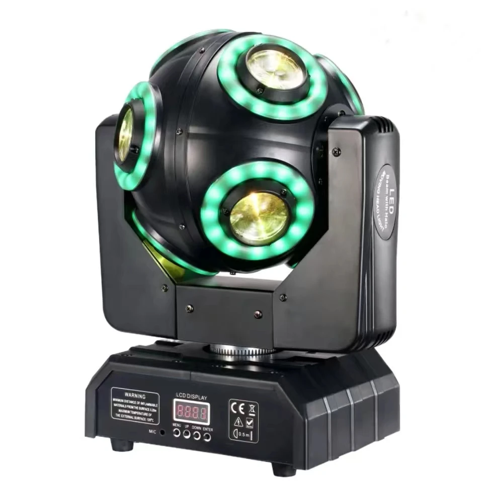 

Stage Moving Head Light 8x15W RGBW 4in1 Disco ball 360 ° Infinite Rotation Beam Strobe Dj Bar DMX 512 Control For Party