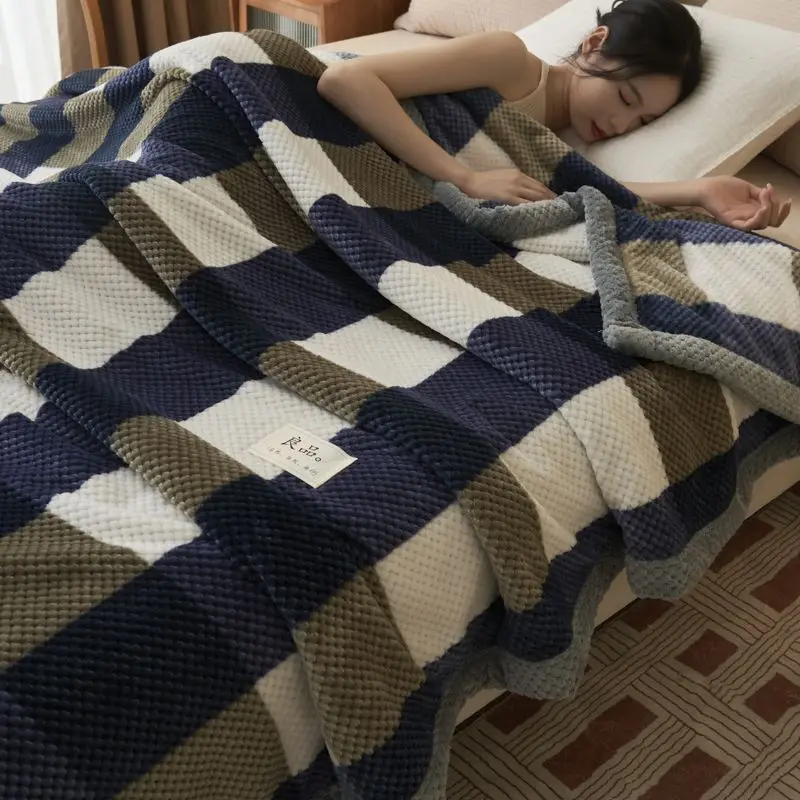 Soft Sherpa Fleece Throw Blanket Reversible Plush Fluffy Large Big Blanket Lattice Flannel Blankets for Sofa Couch Bed
Soft Sherpa Fleece Throw Blanket Reversible Plush Fluffy Large Big Blanket Lattice Flannel Blankets for Sofa Couch Bed