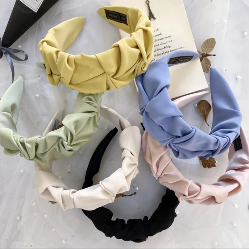 Fashion hair accessories wrinkled headband women candy solid color wide-brim knotted face wash hairband headbands girl hair band
Fashion hair accessories wrinkled headband women candy solid color wide-brim knotted face wash hairband headbands girl hair band