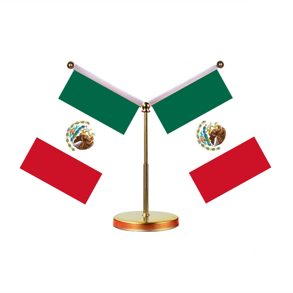 

8*11cm Mini Mexican Flag Banner With Latin America Countries Mexico Peru Chile Brazil Car Truck Dashboard Driving Flag Of Mexico