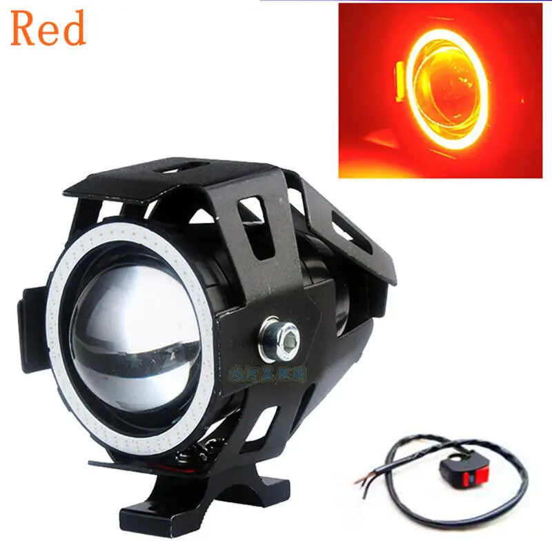 WXZOS 1set Red Motorcycle Headlight for Angel Eyes Light 125W Spotlight+Switch LED Fog
WXZOS 1set Red Motorcycle Headlight for Angel Eyes Light 125W Spotlight+Switch LED Fog