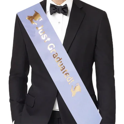 2022 Graduation Party Decoration Bronzing Just Graduated Etiquette Belt Sash High School College Graduation Party Straps
2022 Graduation Party Decoration Bronzing Just Graduated Etiquette Belt Sash High School College Graduation Party Straps