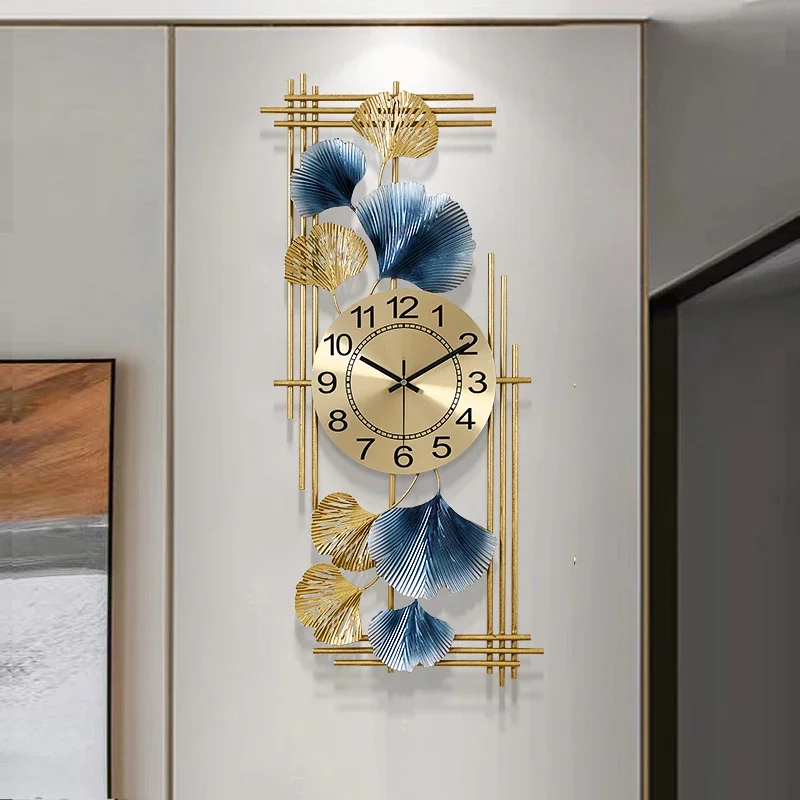 

Big Size Wall Clock Modern Design Silent Chinese Style Creative Clock Wall Aesthetic Horloge Murale Living Room Decoration