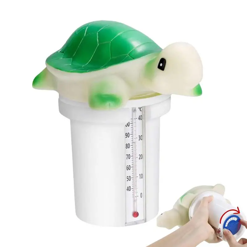 

Chlorine Floater Hot Tub Chlorine Floater Small Turtle Chlorine Floater Cute And 2 In 1 Floating Pool Chlorine Dispenser For Spa