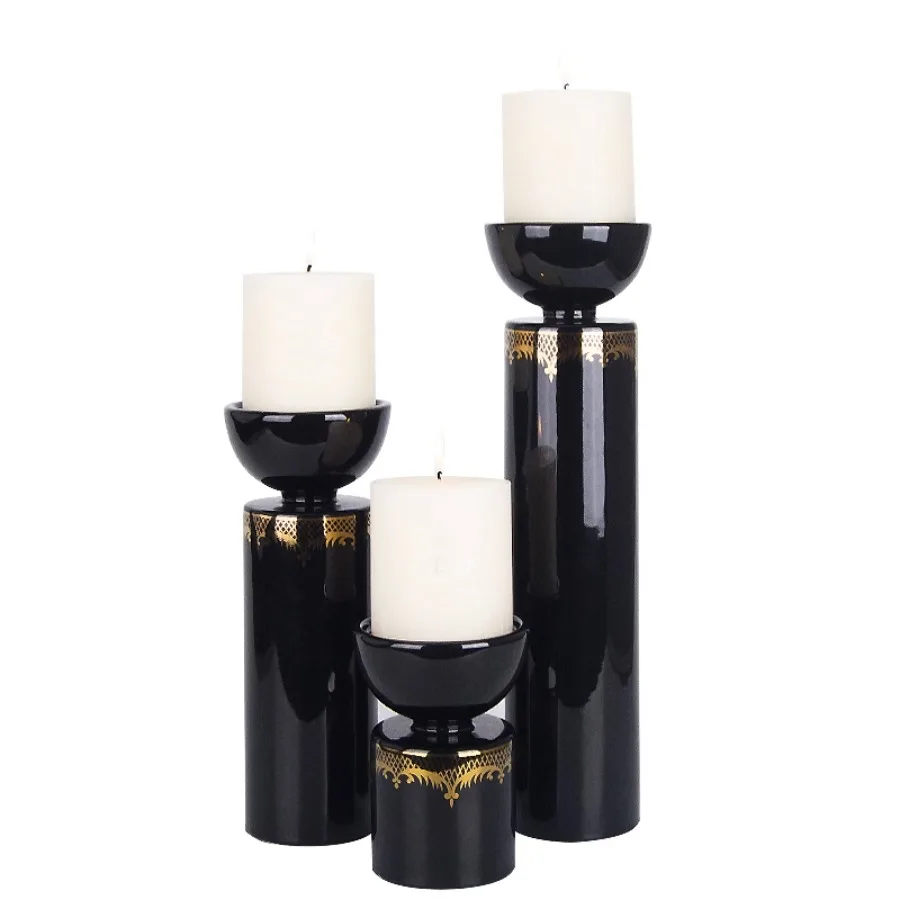 Unique Candle Holder Birthday Wedding Stand European Candle Holder Tealight Ceramic Vertical Round Black Church Bougeoir Candles
Unique Candle Holder Birthday Wedding Stand European Candle Holder Tealight Ceramic Vertical Round Black Church Bougeoir Candles