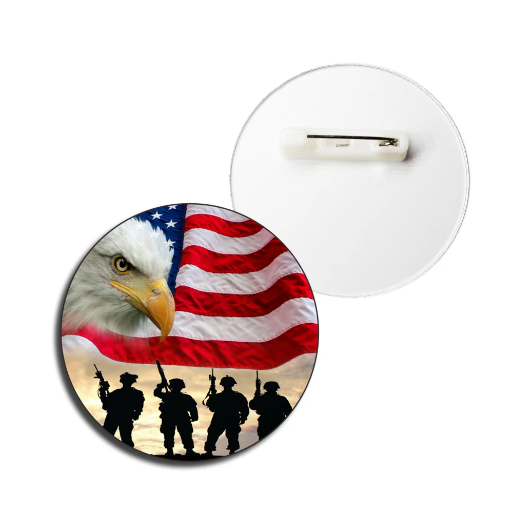 USA Liberty Status Eagle Colorful Acrylic Soldier Badge Pin Brooch Lapel Jeans Shirt Cool Gothic Jewelry Gift
USA Liberty Status Eagle Colorful Acrylic Soldier Badge Pin Brooch Lapel Jeans Shirt Cool Gothic Jewelry Gift