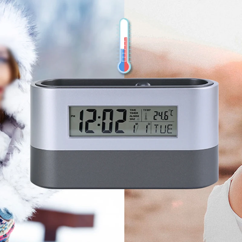 Digital Alarm Clock Pen Holder Nap Function Home Living Room Table Decorations Calendar Temperature Timer Display
Digital Alarm Clock Pen Holder Nap Function Home Living Room Table Decorations Calendar Temperature Timer Display
