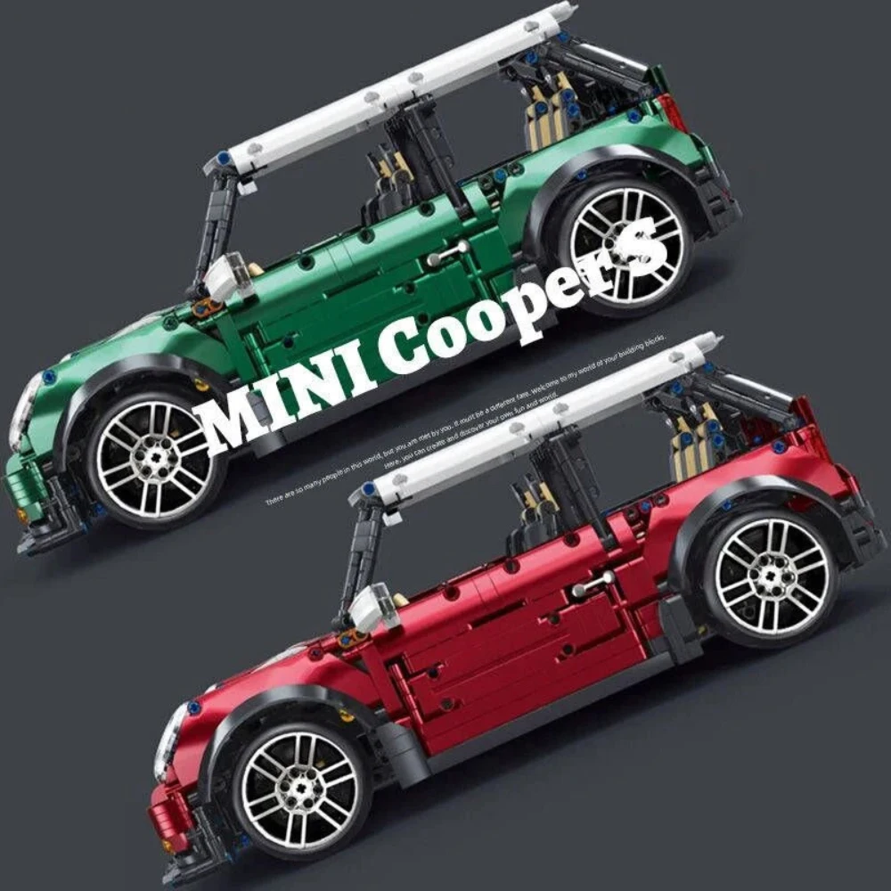 1:10 Mini Technical Car Cooper Building Blocks Kits Supercar Vehicle MOC-36559 Construction for Adults Kids Christmas Gift 1:10 Mini Technical Car Cooper Building Blocks Kits Supercar Vehicle MOC-36559 Construction for Adults Kids Christmas Gift