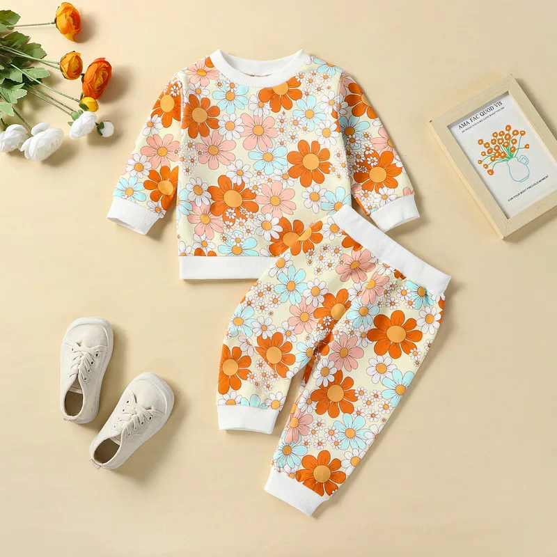Newborn Baby Girl Pant Sets Autumn Clothes Outfit Flower Long Sleeve Sweatshirts Tops and Elastic Waist Long Pants 2Pcs Set
Newborn Baby Girl Pant Sets Autumn Clothes Outfit Flower Long Sleeve Sweatshirts Tops and Elastic Waist Long Pants 2Pcs Set