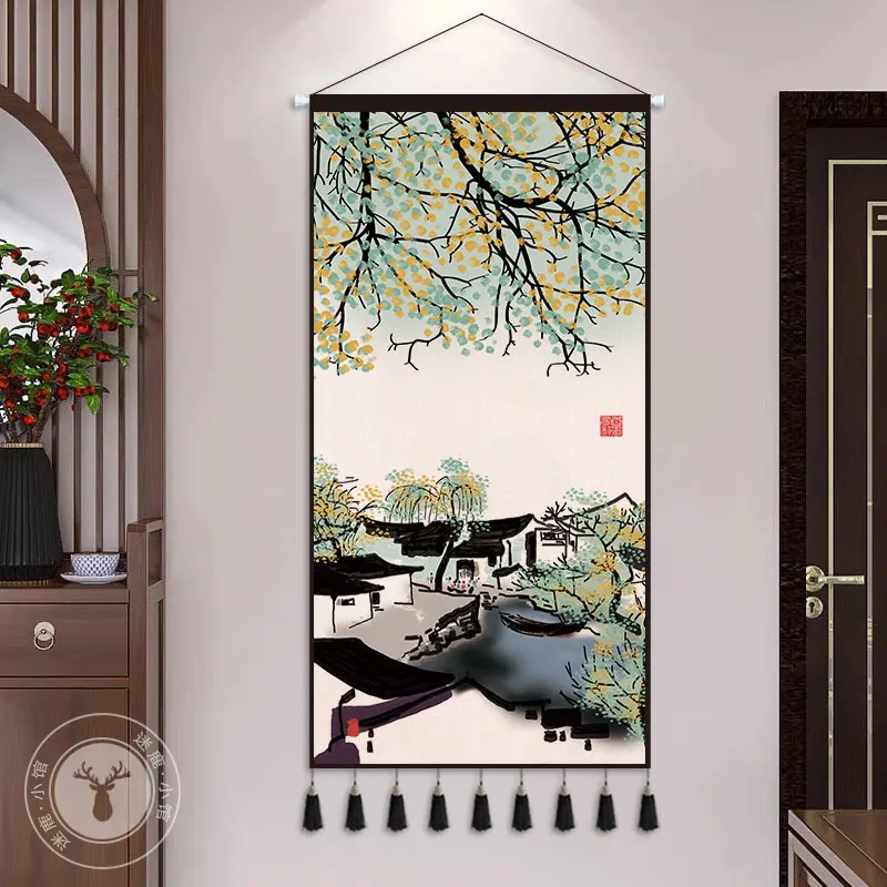 Chinese Style Landscape Scroll Wall Painting Vintage Room Decor Aesthetic Tapestry Living Room Study Decoration Wall Art Hanging
Chinese Style Landscape Scroll Wall Painting Vintage Room Decor Aesthetic Tapestry Living Room Study Decoration Wall Art Hanging