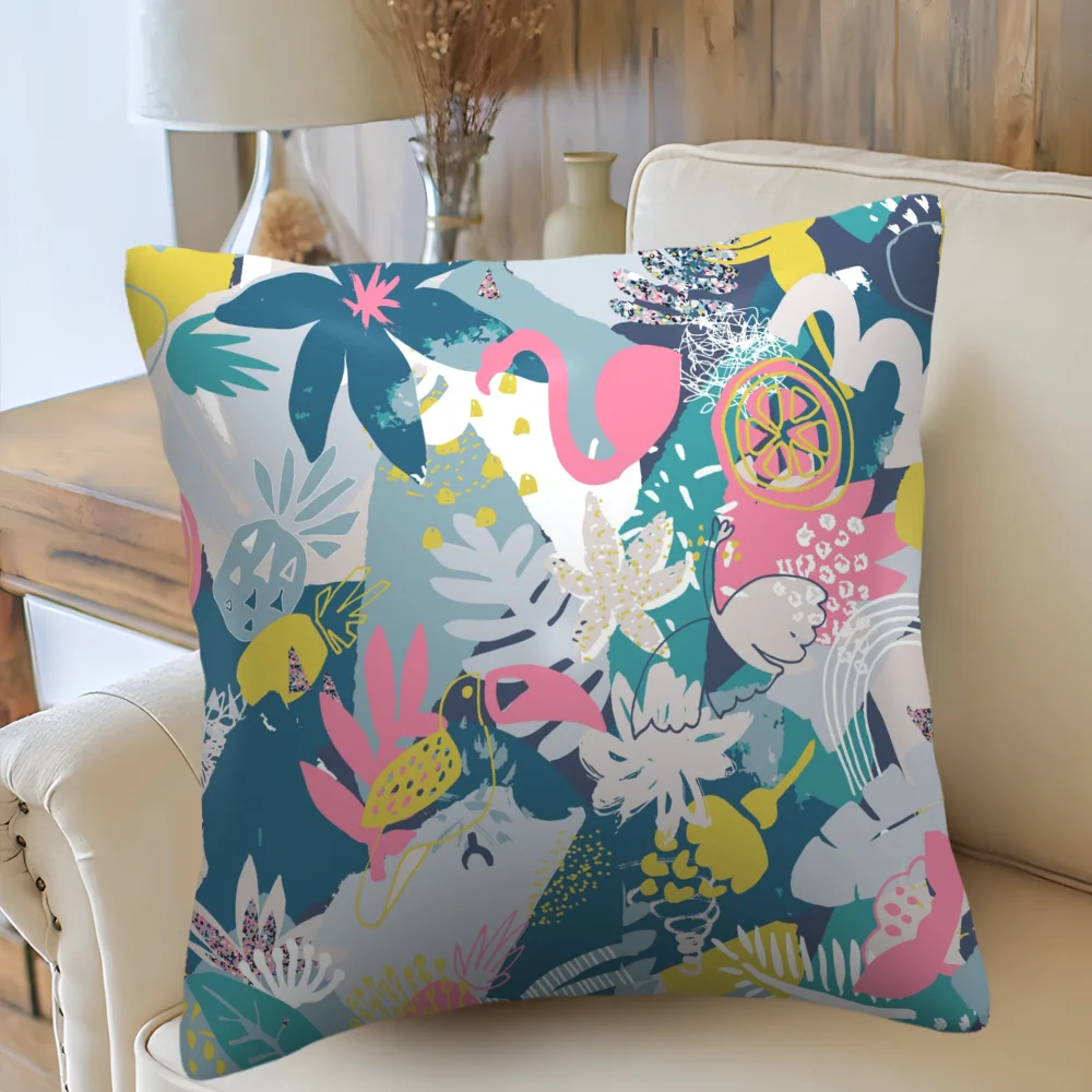 50X50CM New Style Pillow Case Colorful Tropical Pattern Pillowcase Home Sofa Office Pillow Cushion Cover Home Decorative
50X50CM New Style Pillow Case Colorful Tropical Pattern Pillowcase Home Sofa Office Pillow Cushion Cover Home Decorative