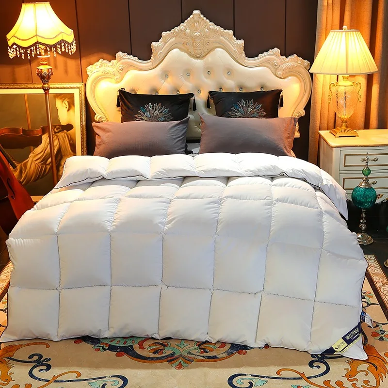 

Hotel household duvet blanket, autumn and winter warm and thickened white goose down quilt, down comforter, queen comforter